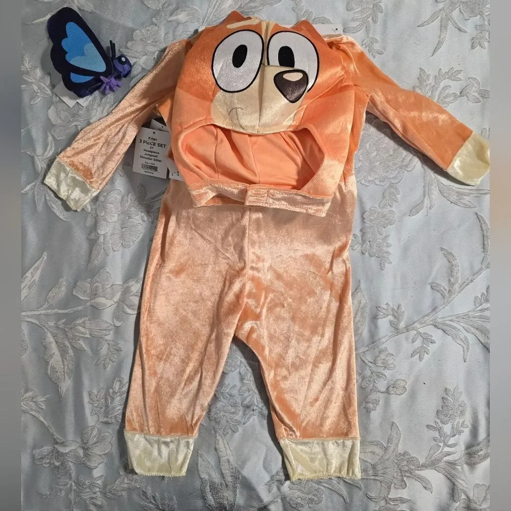 New Bluey Bingo with Flappy Butterfly Halloween Deluxe Costume
